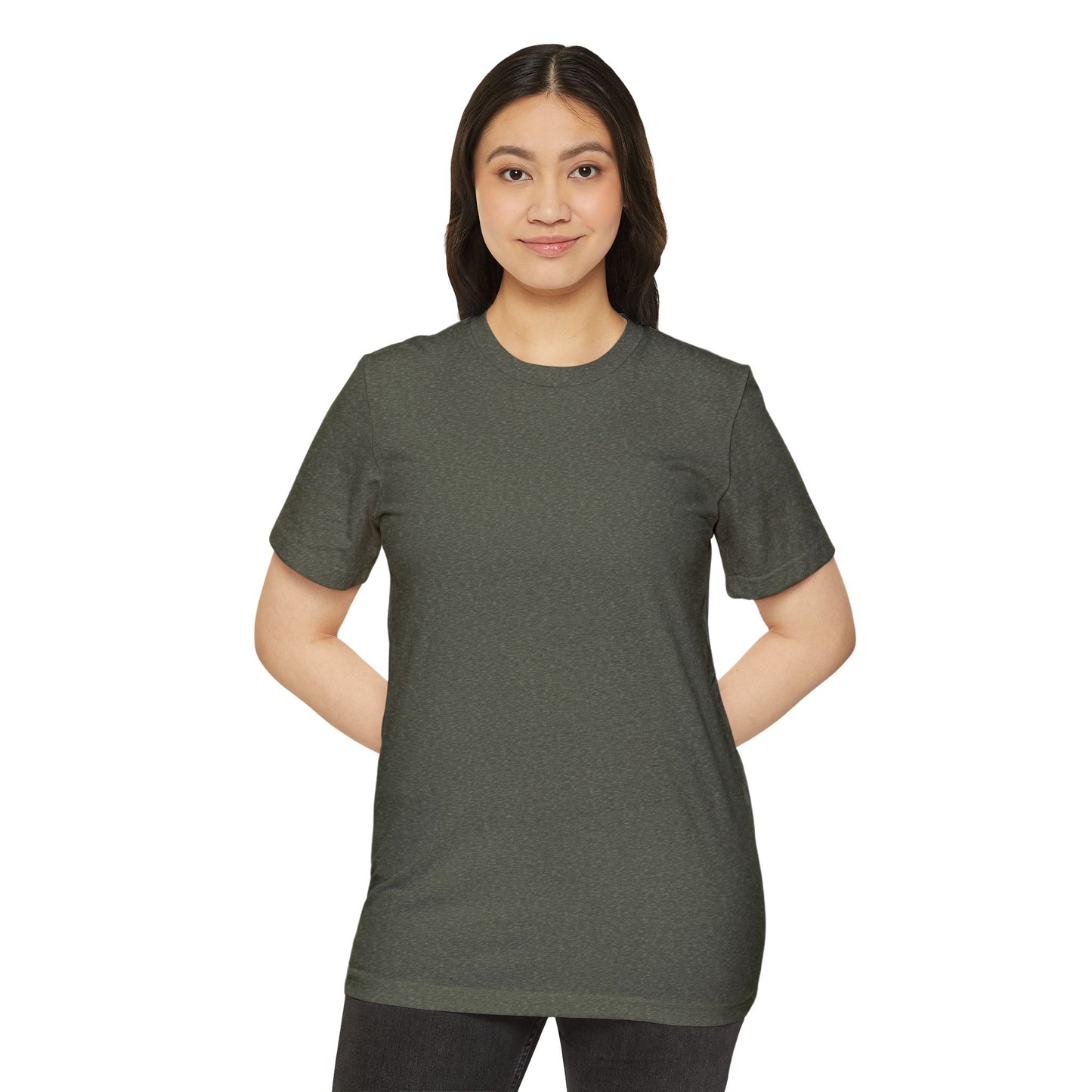 the organic unisex brand tee - OD green