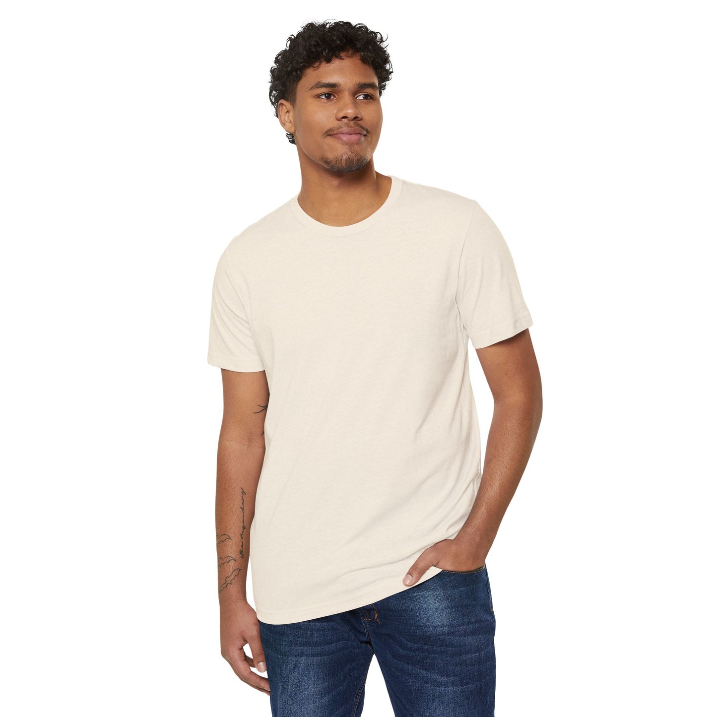 the organic unisex brand tee - bone