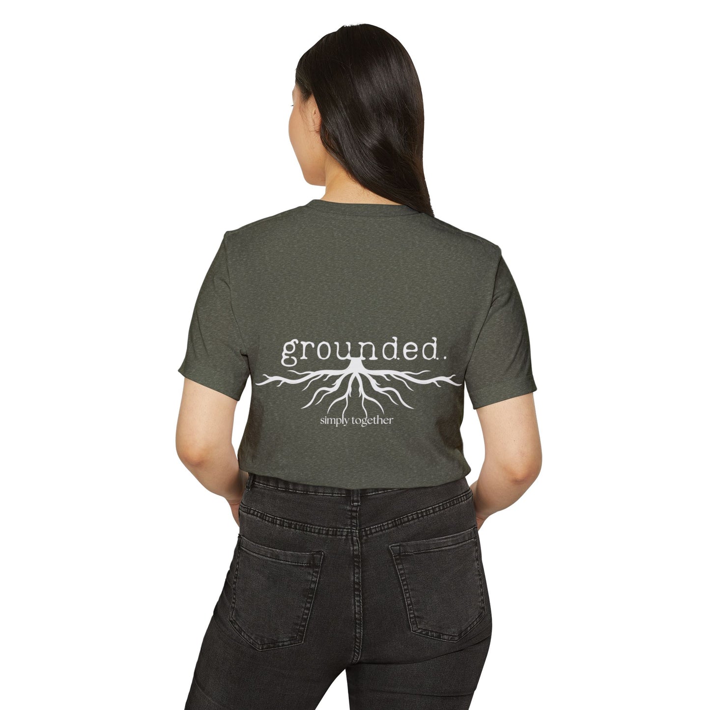 the organic unisex brand tee - OD green